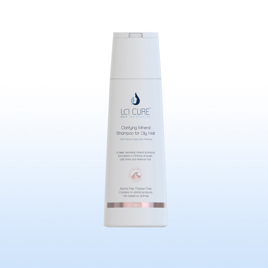 LQ Cure shampoo bottle on a white background