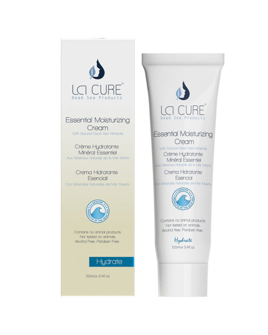 LCI Cure Essential Moisturizing Cream packaging on a white background