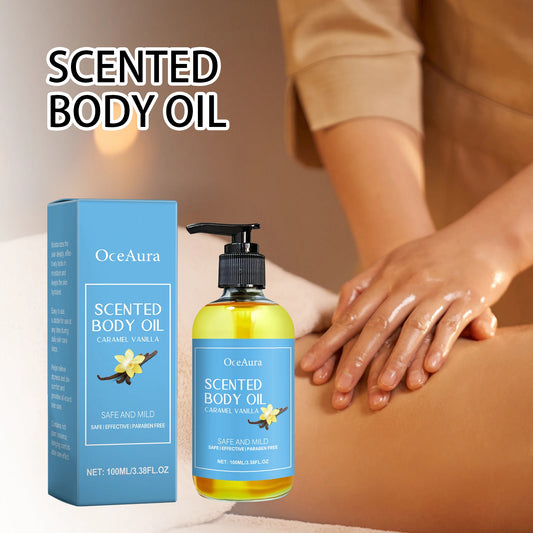 Caramel Vanilla Body Massage Oil – Deep Nourishing & Glowing Skin