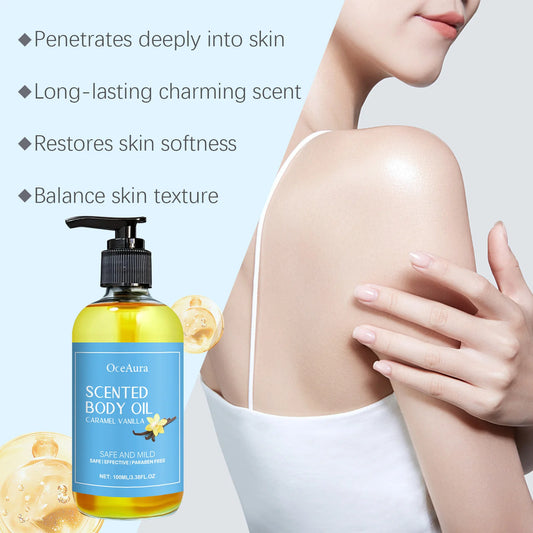 Vanilla Body Massage Oil – Moisturizing & Relaxing