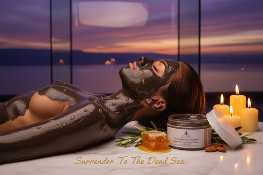 La Cure Natural Dead Sea Body Mud 400g jar with Dead Sea minerals honey extract and sweet almond oil for deep cleansing and anti-aging